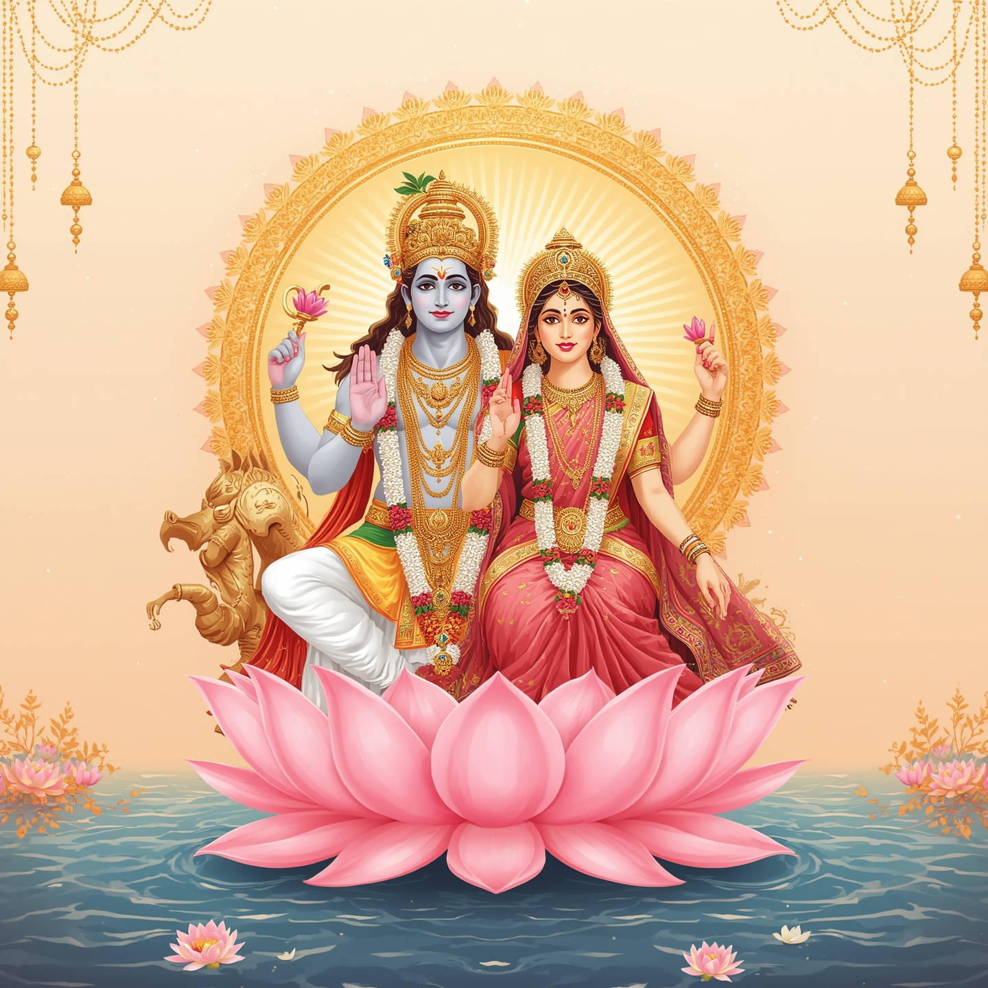 Vishnu Laxmi - Prosperity & Grace